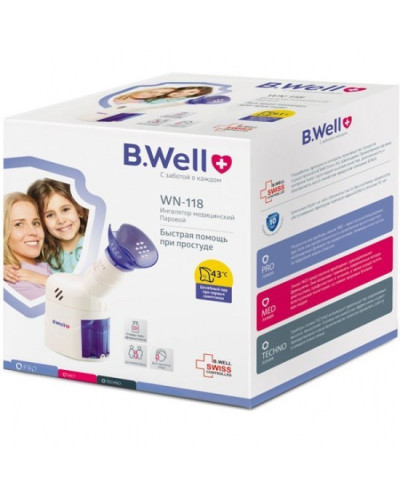 Інгалятор паровий B.Well Швейцарія PRO-118 Інгалятор паровий B.Well Швейцарія PRO-118